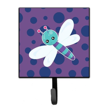 Carolines Treasures Dragonfly on Purple Polkadots Leash or Key Holder BB7099SH4